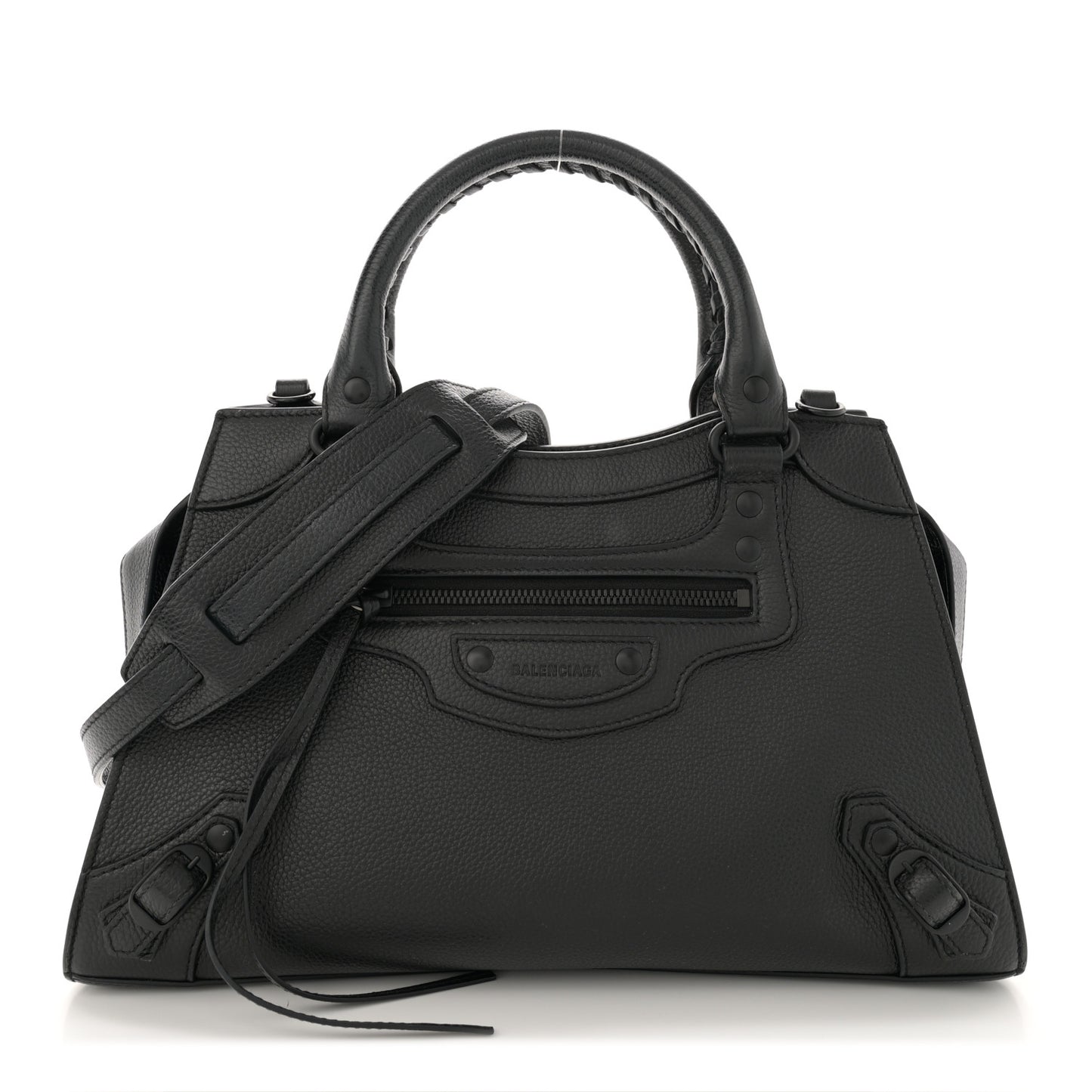 Grained Calfskin Neo Classic Black Hardware S City  Black