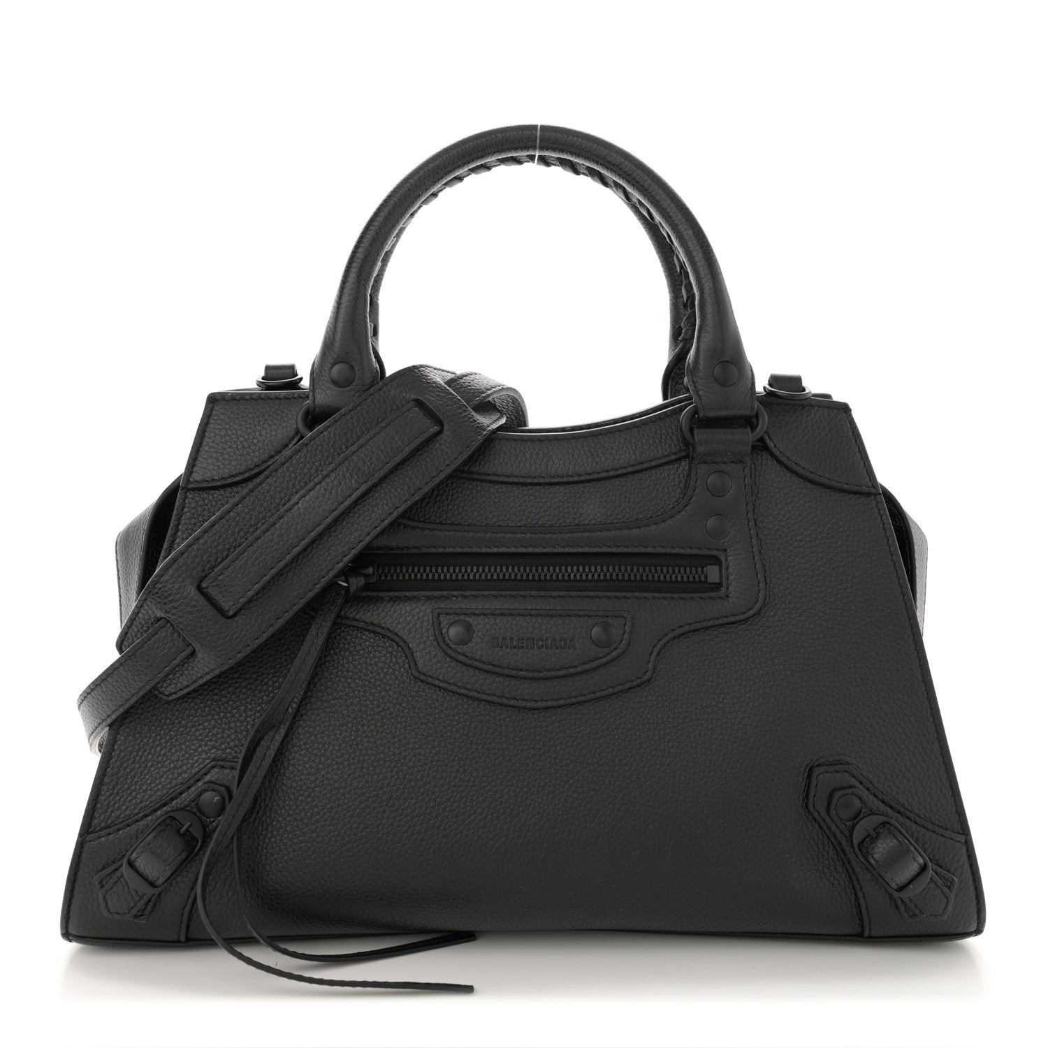 Balenciaga Grained Calfskin Neo Classic Black Hardware S City  Black 1 of 12