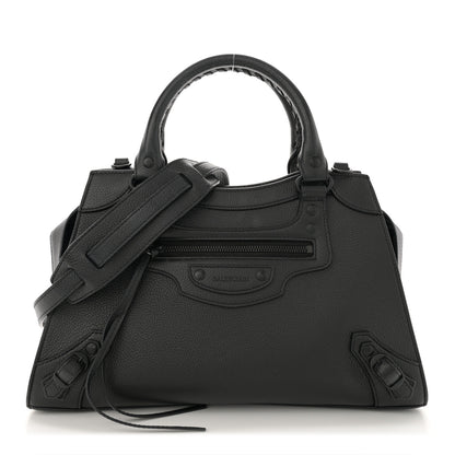 Balenciaga Grained Calfskin Neo Classic Black Hardware S City  Black 1 of 12