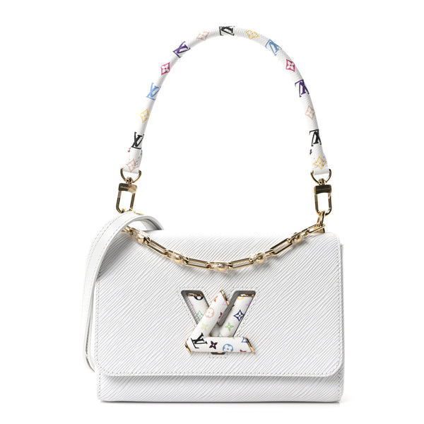 Louis Vuitton LV X TM Epi Twist MM Slim Shoulder Bag White 1847154