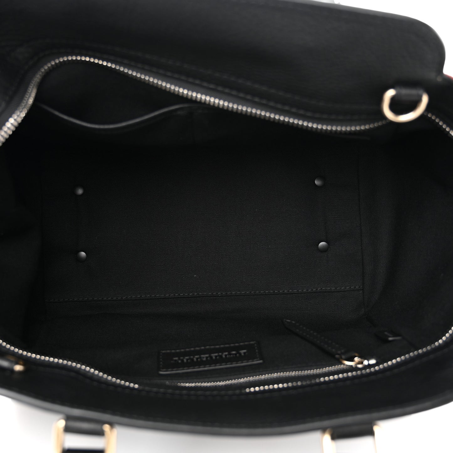 Canvas Mega Check Grained Calfskin Medium Harcourt Satchel Black