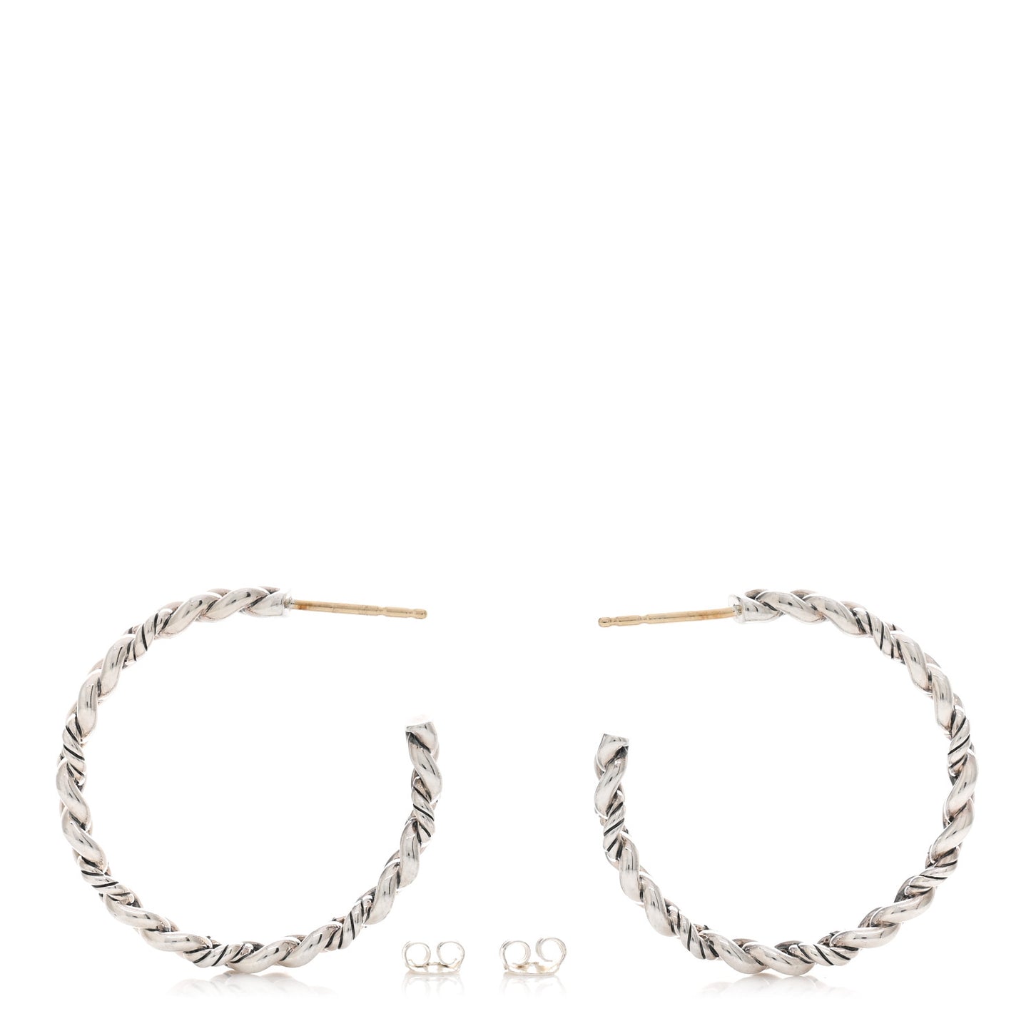 Sterling Silver Belmont Curb Link Hoop Earrings
