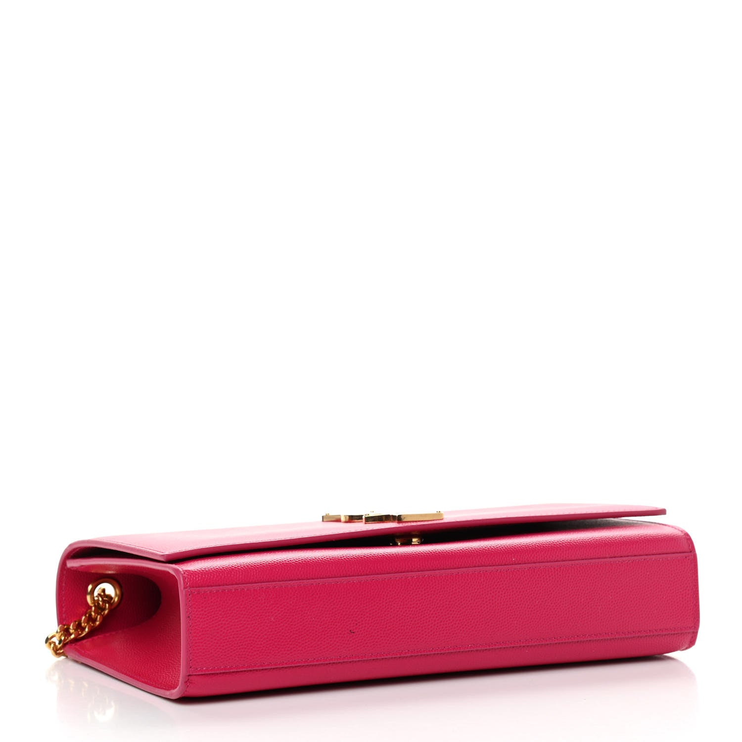 Saint Laurent Grain De Poudre Medium Monogram Kate Satchel Lipstick Fuchsia 4 of 10