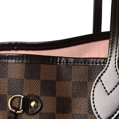 Louis Vuitton Damier Ebene Neo Neverfull MM Rose Ballerine 14 of 16