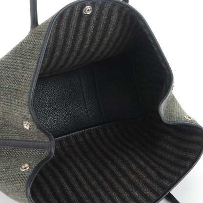 Hermes Ribbed Wool Negonda Garden Party 36 MM Black 5 of 6
