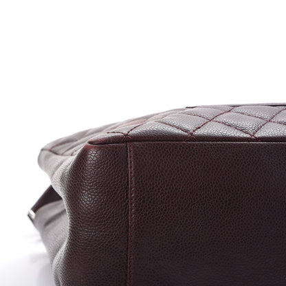 Chanel Caviar Quilted Grand Shopping Tote GST Dark Burgundy 17 of 21