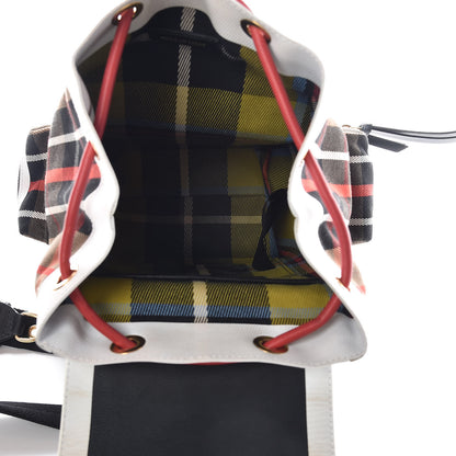 Burberry Cotton Check Small Rucksack Backpack Caramel 5 of 12