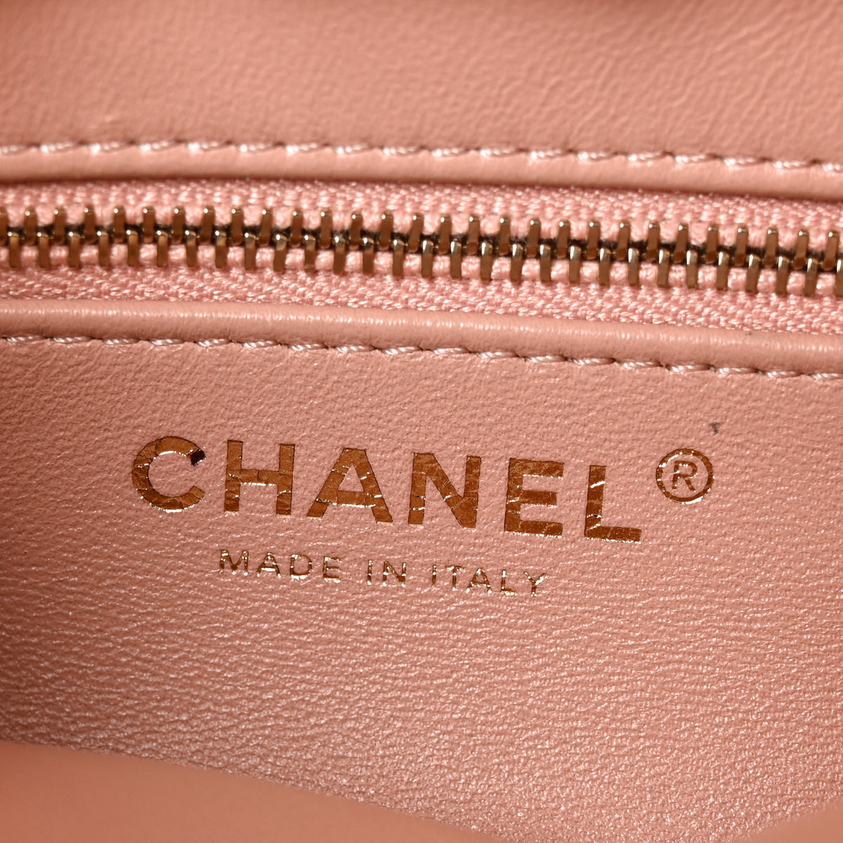 Chanel Shearling Lambskin Chain Shoulder Bag Pink 6 of 10