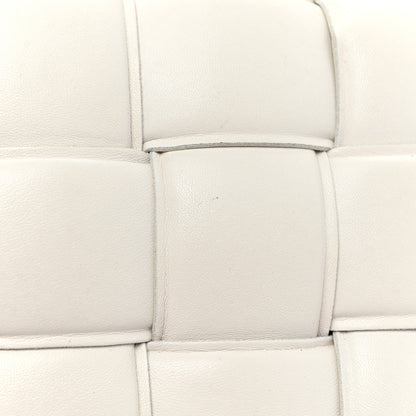 Bottega Veneta Lambskin Maxi Intreccio Padded Chain Cassette Crossbody Bag White 22 of 22