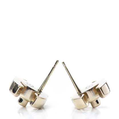 Chanel Metal CC Turnlock Earrings Gold 3 of 4