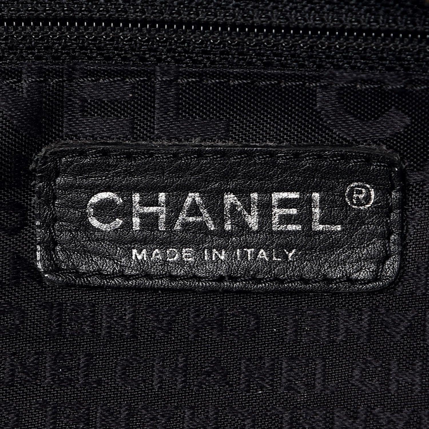 Chanel Caviar Square Stitched Medium Tote Black 6 of 16