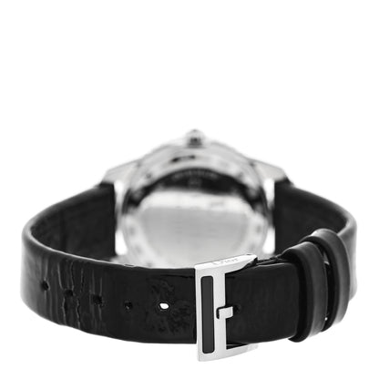 Christian Dior Stainless Steel Patent Diamond Sapphire 28mm Christal Quartz Watch Black 3 of 7