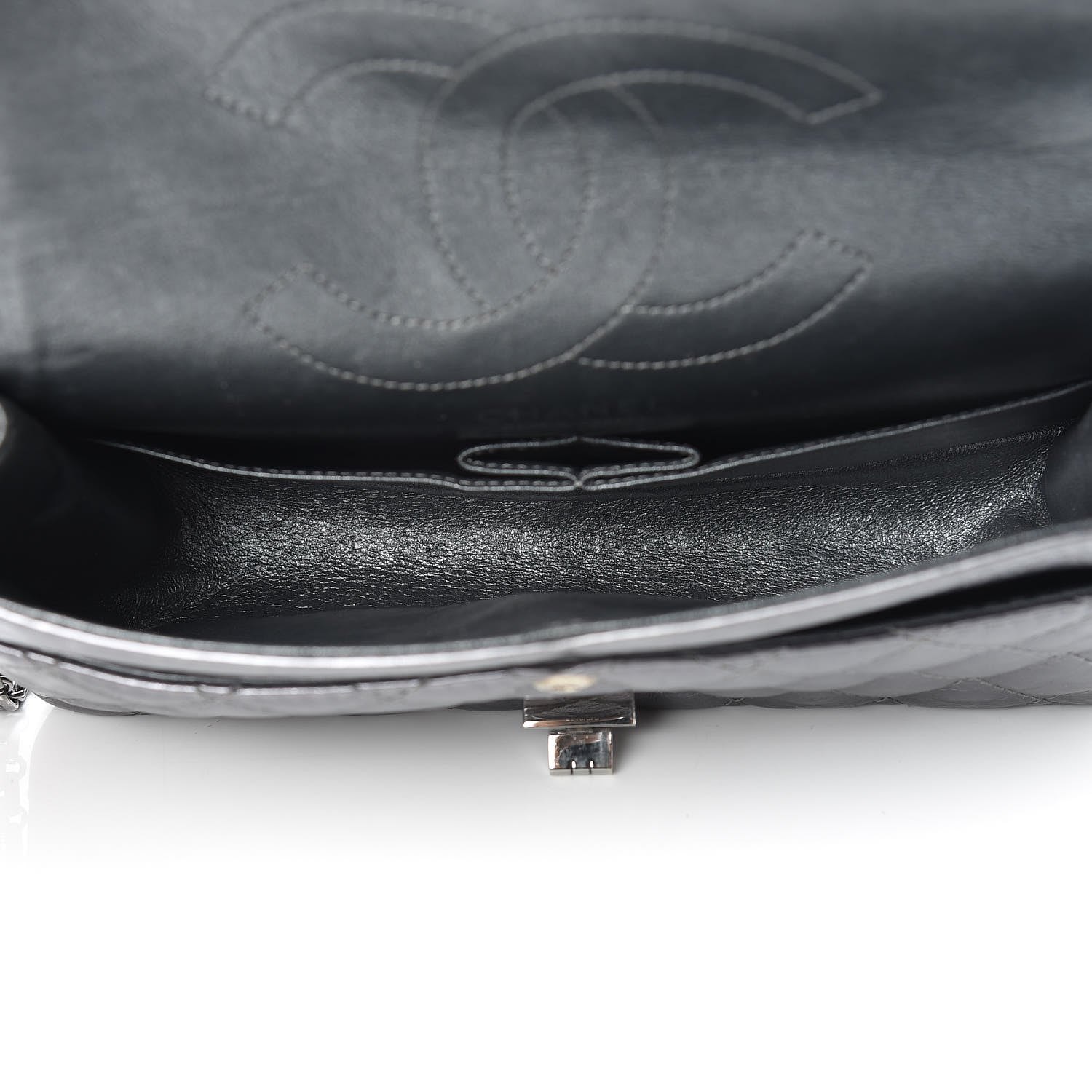 Chanel Metallic Aged Calfskin Quilted 2.55 Reissue 225 Flap Grey 5 of 14