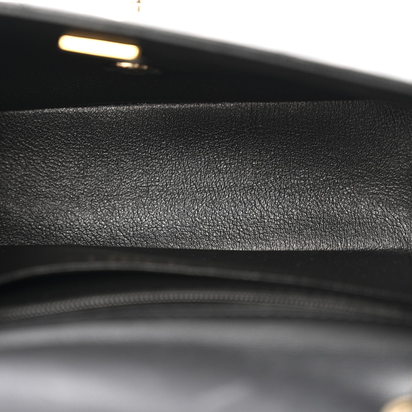 Lambskin Quilted Mini Rectangular Flap Black