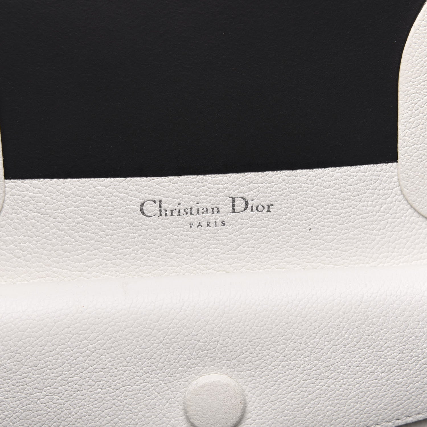 Christian Dior Supple Grained Calfskin Large Open Bar Tote White 6 of 11
