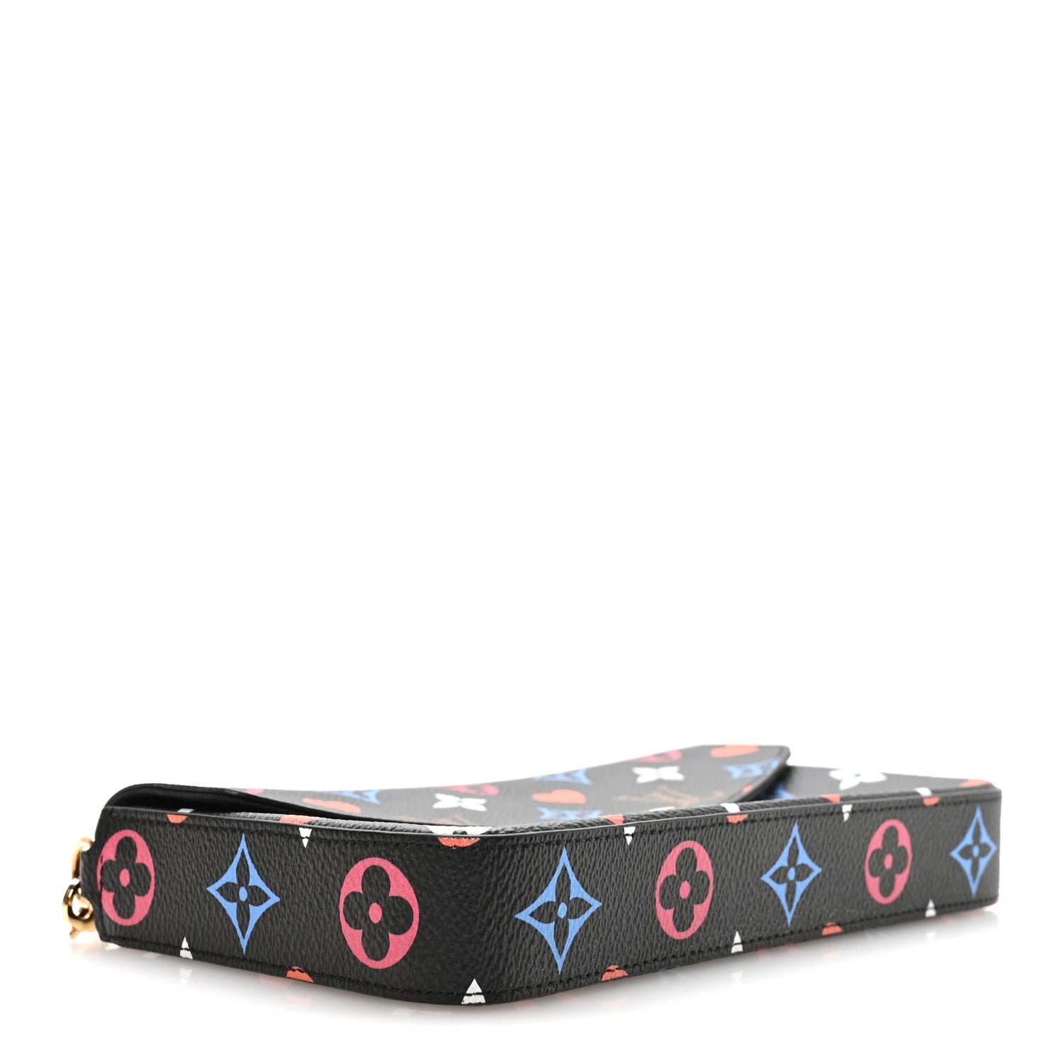 Louis Vuitton Game On Felicie Chain Wallet Black 4 of 11