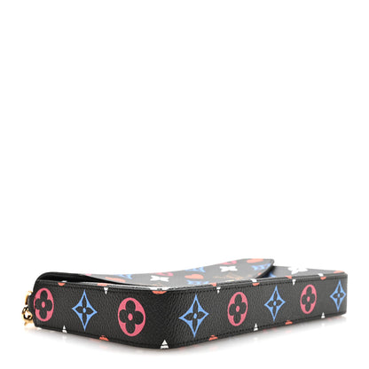 Louis Vuitton Game On Felicie Chain Wallet Black 4 of 11
