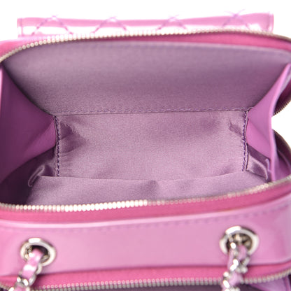 Chanel Patent Quilted Small Pocket Box Camera Case Purple 6 of 13