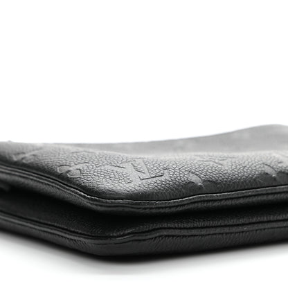 Louis Vuitton Empreinte Double Zip Pochette Black 13 of 16