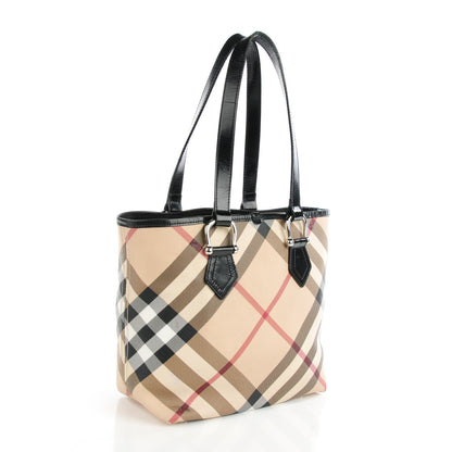 Burberry Nova Check Medium Tote Black 3 of 17
