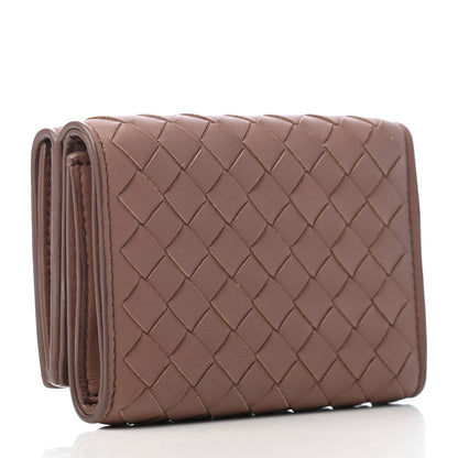 Bottega Veneta Nappa Intrecciato Trifold Wallet Deco Rose 3 of 8