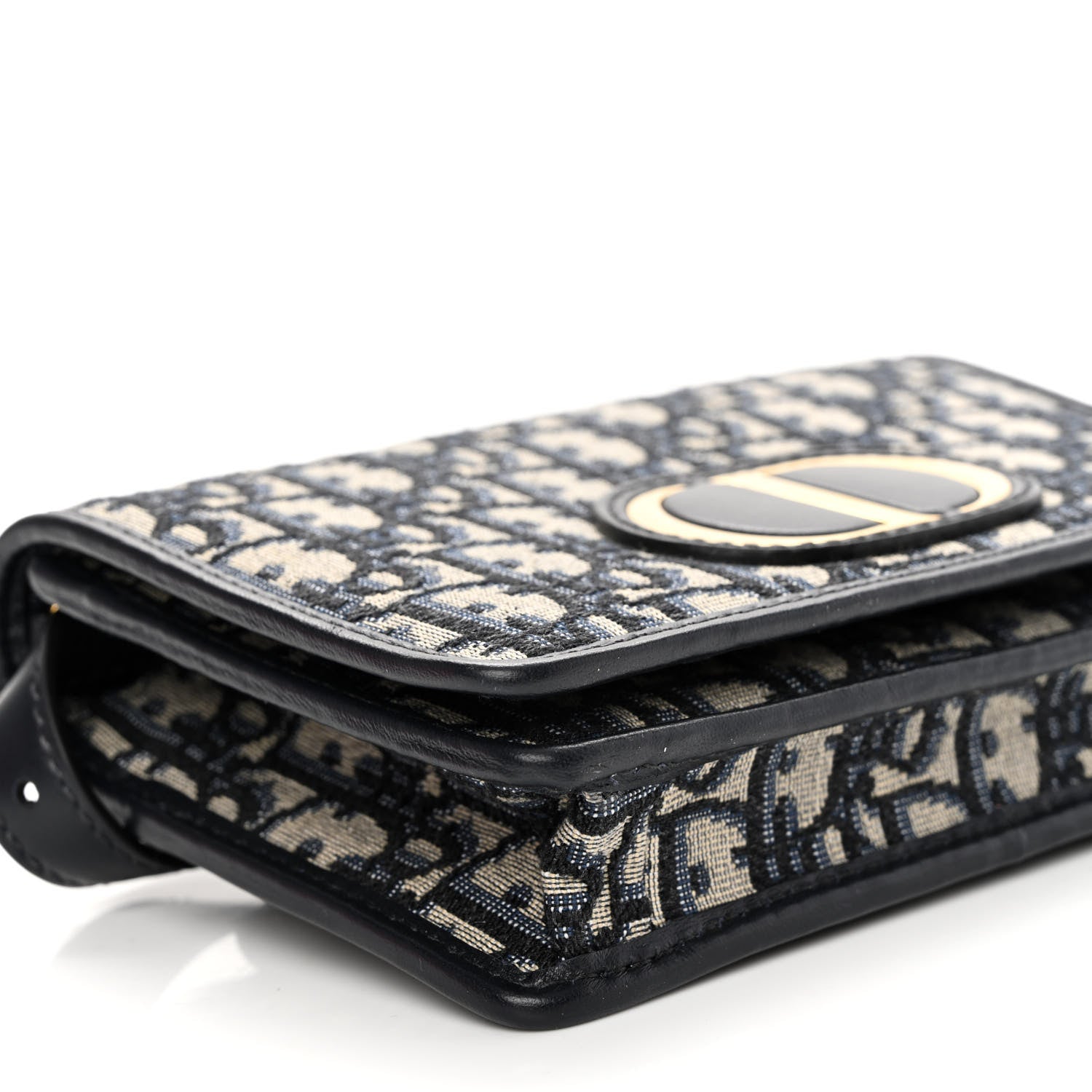 Christian Dior Oblique 30 Montaigne 2-In-1 Pouch Blue 9 of 10