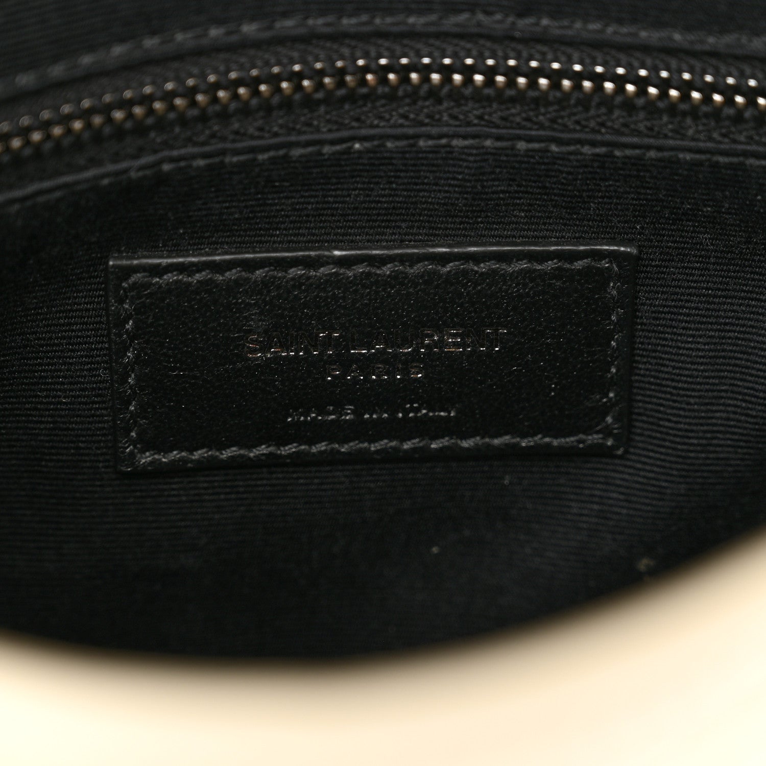 Saint Laurent Crinkled Calfskin Matelasse Monogram Niki Chain Wallet Crema Soft 7 of 10