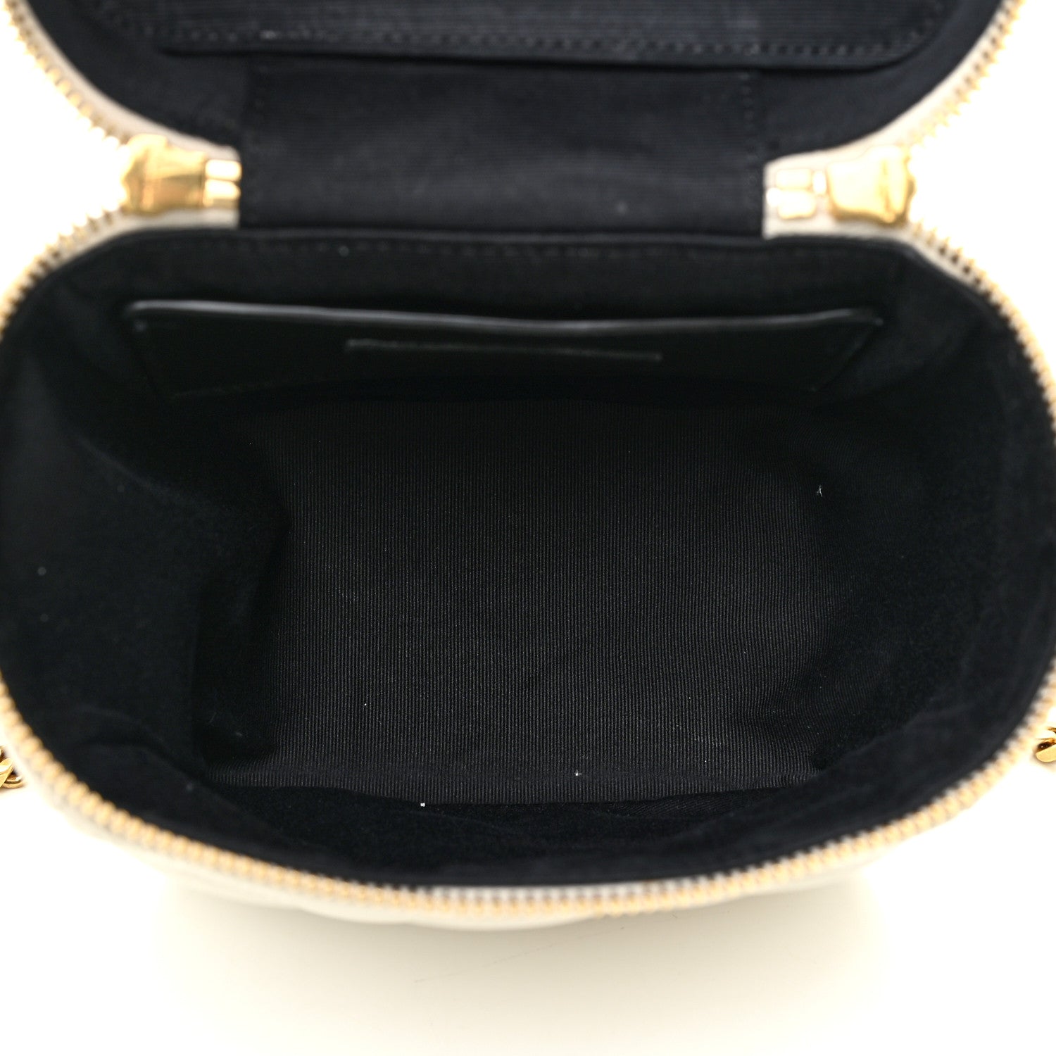 Saint Laurent Grain de Poudre Quilted 80's Vanity Bag Crema Soft 5 of 12