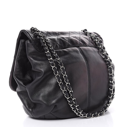 Chanel Shiny Lambskin Quilted Medium Trianon Messenger Flap Black 3 of 13