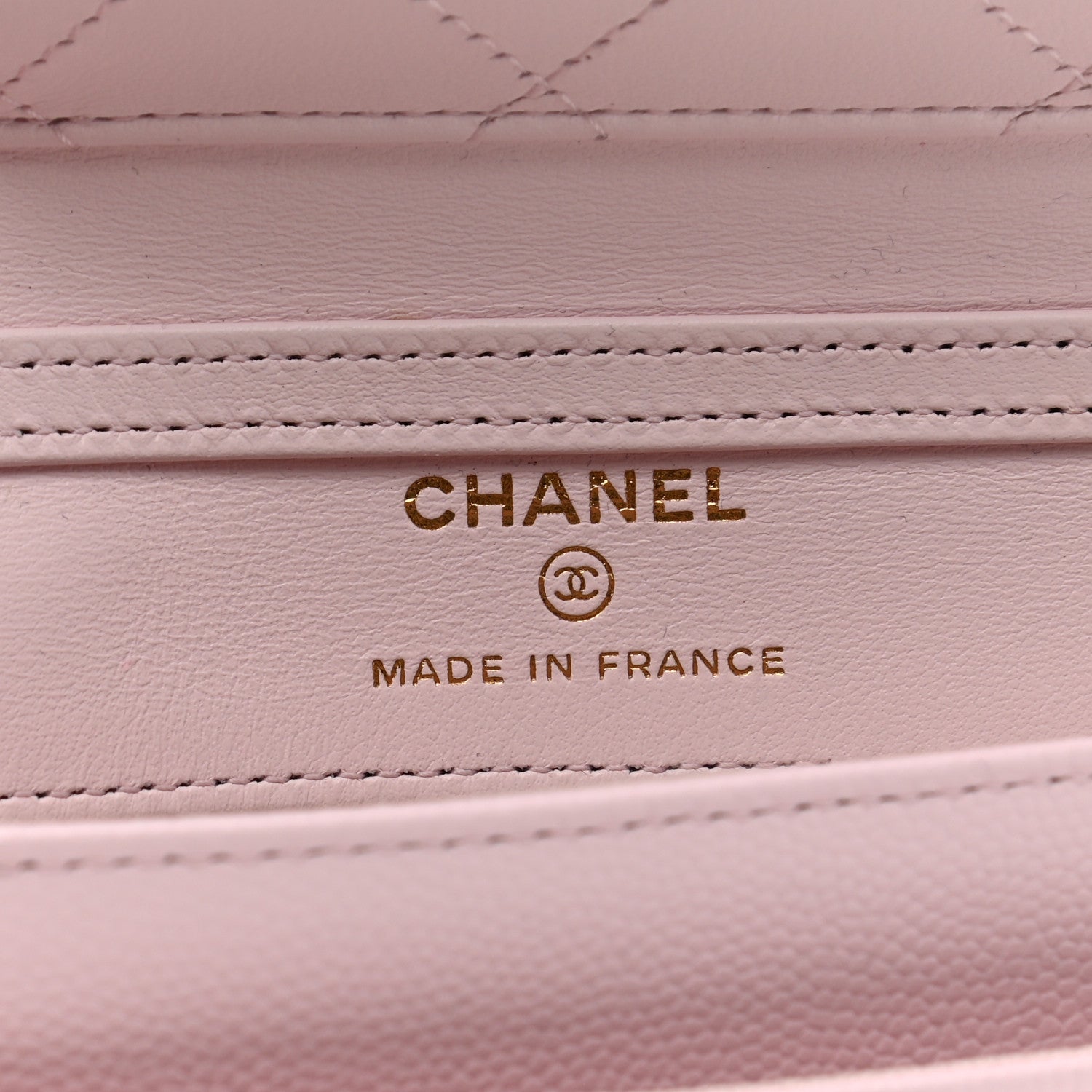 Chanel Caviar Stitched Wallet On Chain WOC Light Pink 7 of 12