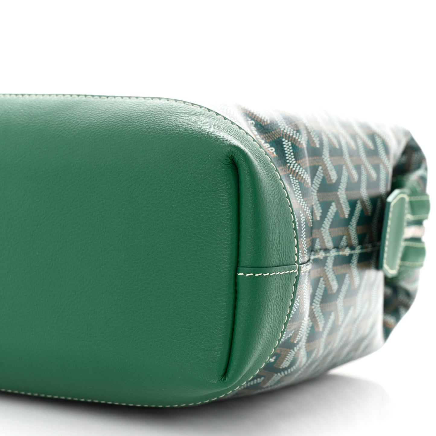 Goyardine Calfskin Cisalpin Document Case Green