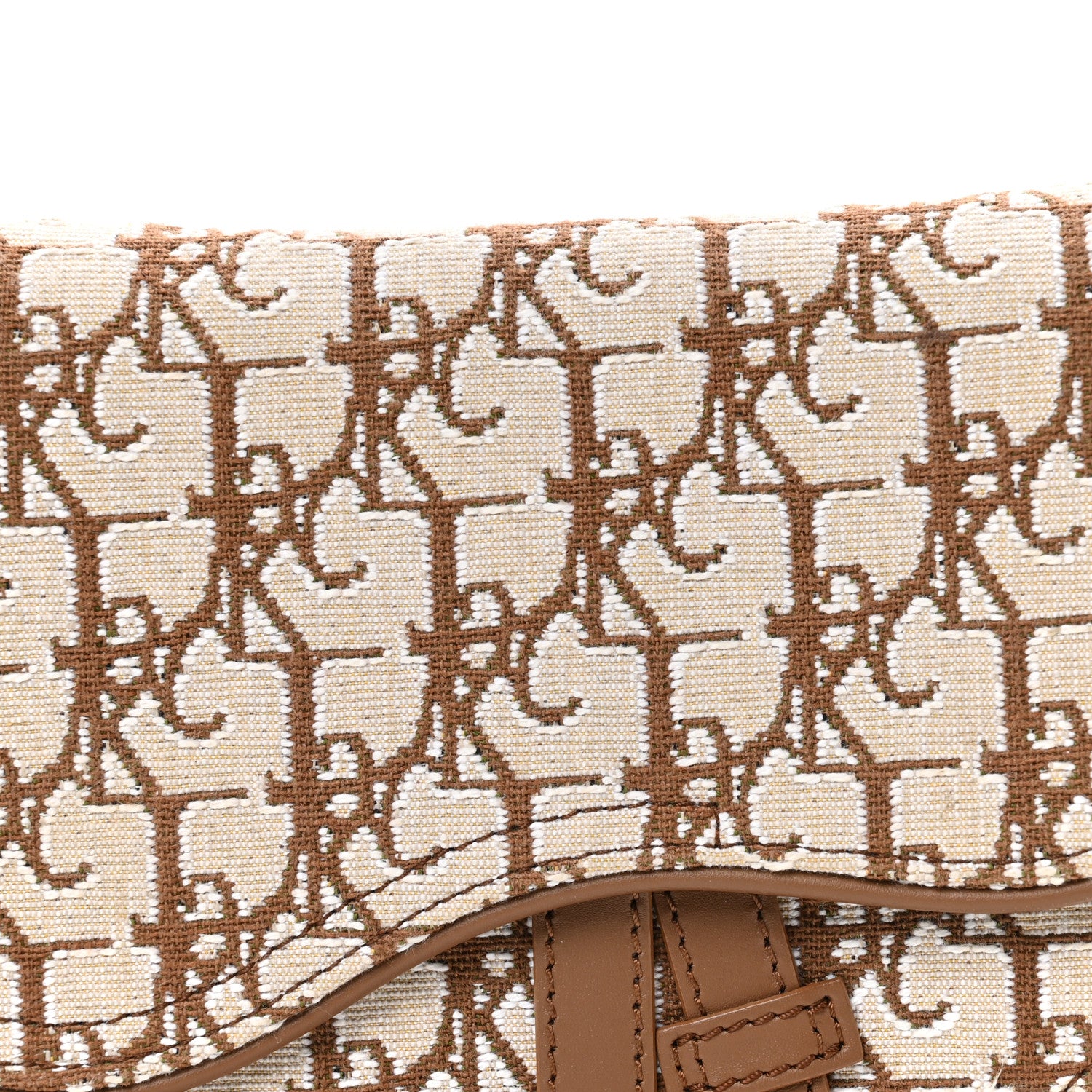 Christian Dior X CACTUS JACK Oblique Saddle Belt Bag Coffee 7 of 9