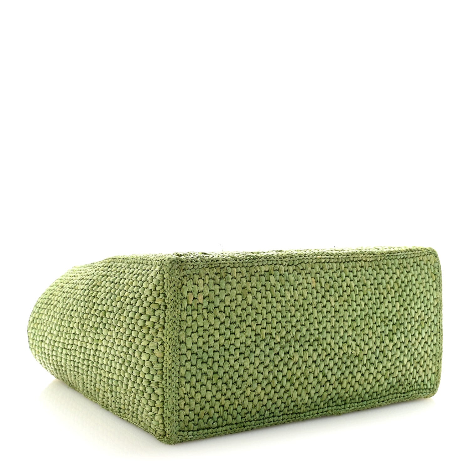 Loewe X PAULA'S IBIZA Raffia Font Tote Green 1834994 – FASHIONPHILE