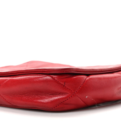 Chanel Lambskin Quilted CC Shoulder Bag Red 10 of 12