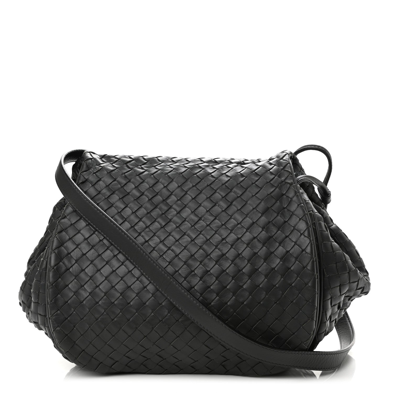 Bottega Veneta Nappa Intrecciato Message Bag Grey 1 of 11