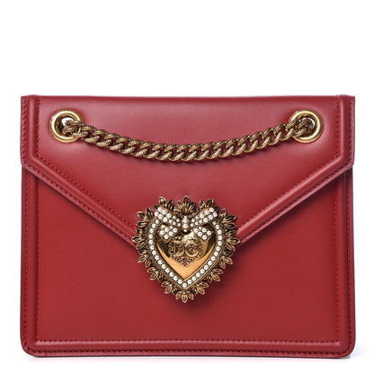 Dolce & Gabbana Smooth Calfskin Medium Devotion Crossbody Bag Poppy Red 1 of 11