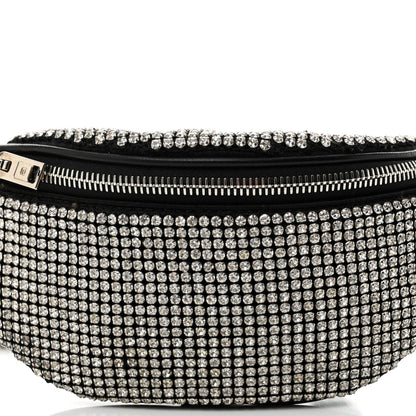 Alexander Wang Rhinestone Mesh Mini Attica Belt Bag Black 8 of 11
