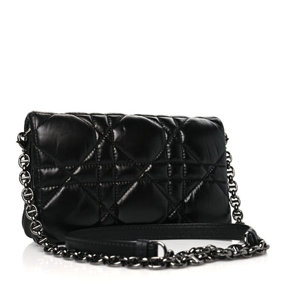 Christian Dior Calfskin Macrocannage Mini Caro Bag Black 3 of 10