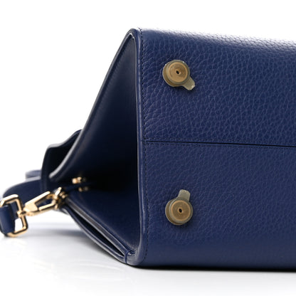 Christian Dior Bullcalf Medium Diorever Flap Navy 7 of 16