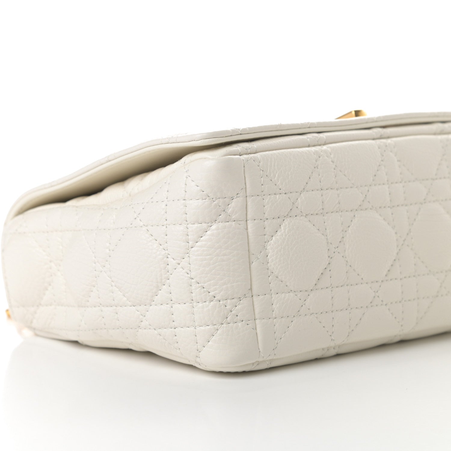 Christian Dior Lambskin Cannage Medium Dior Bag Ivory 9 of 12