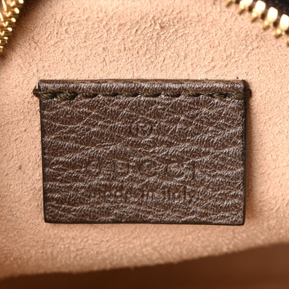 Gucci GG Supreme Monogram Web Mini Ophidia Round Shoulder Bag Brown 6 of 11