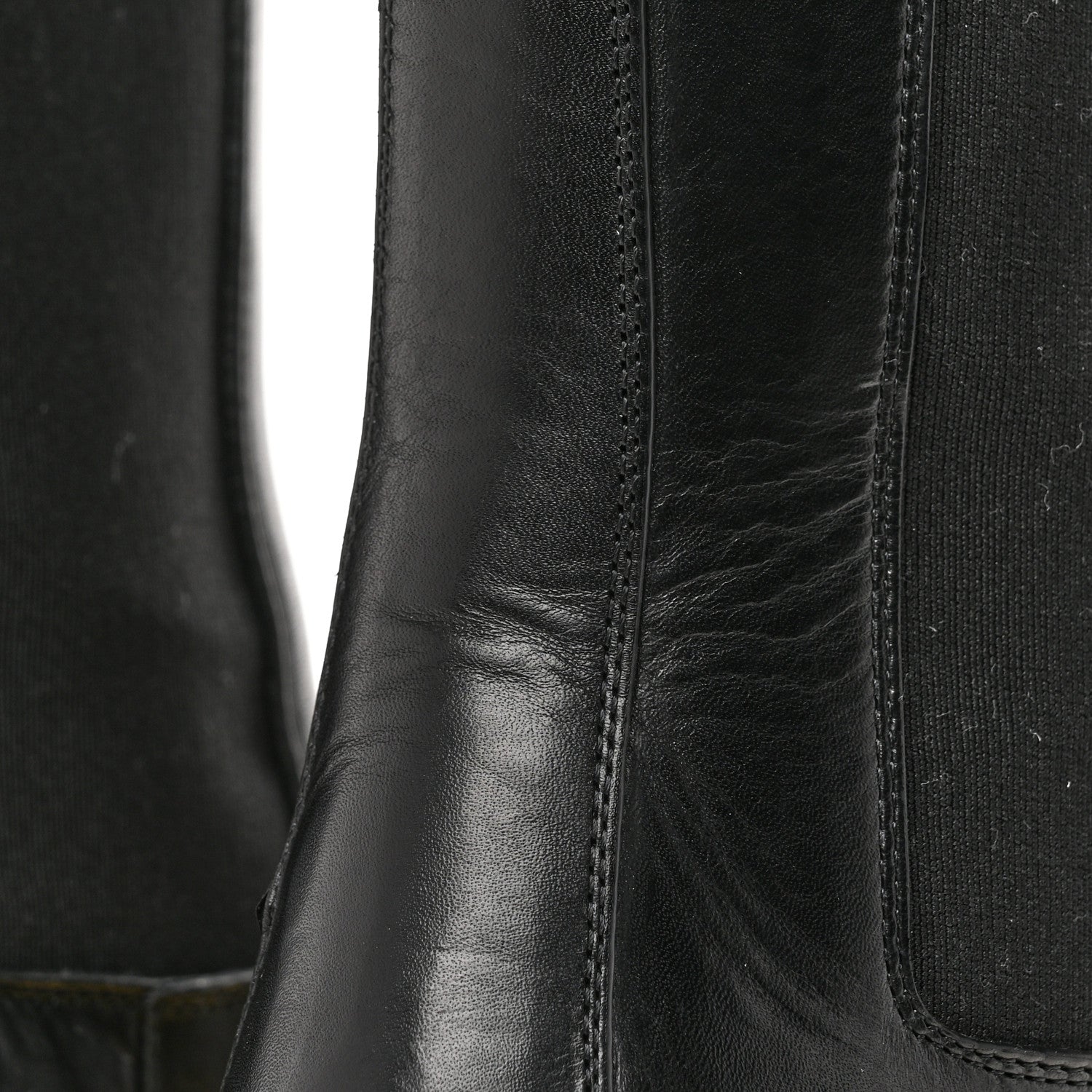 Bottega Veneta Calfskin The Tire Chelsea Boots 37 Black Yellow 10 of 11