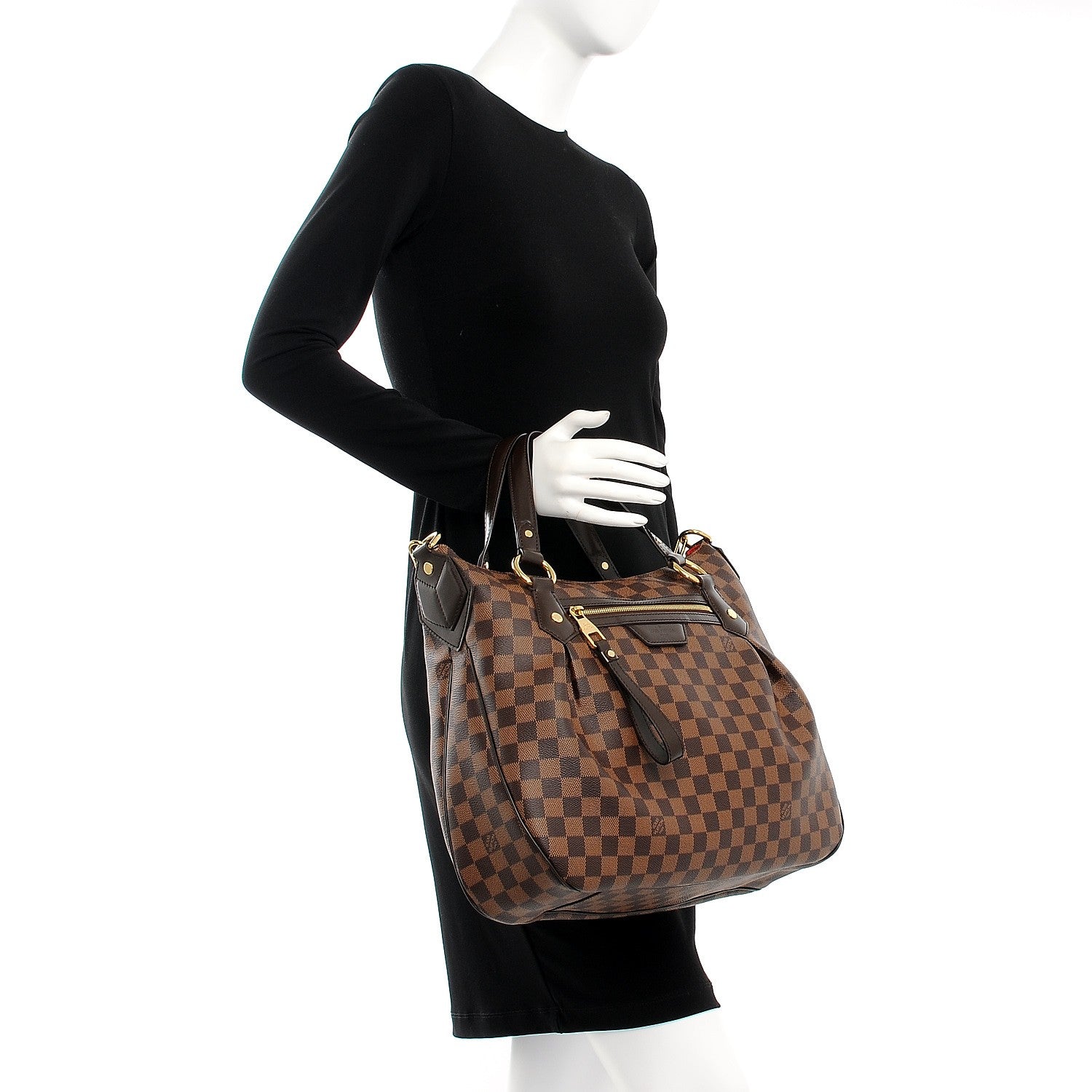 Louis Vuitton Damier Ebene Evora MM 3 of 9