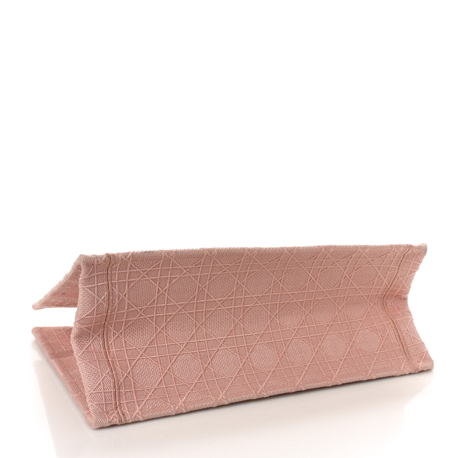 Christian Dior Canvas Embroidered Cannage Medium Book Tote Bois de Rose 4 of 9