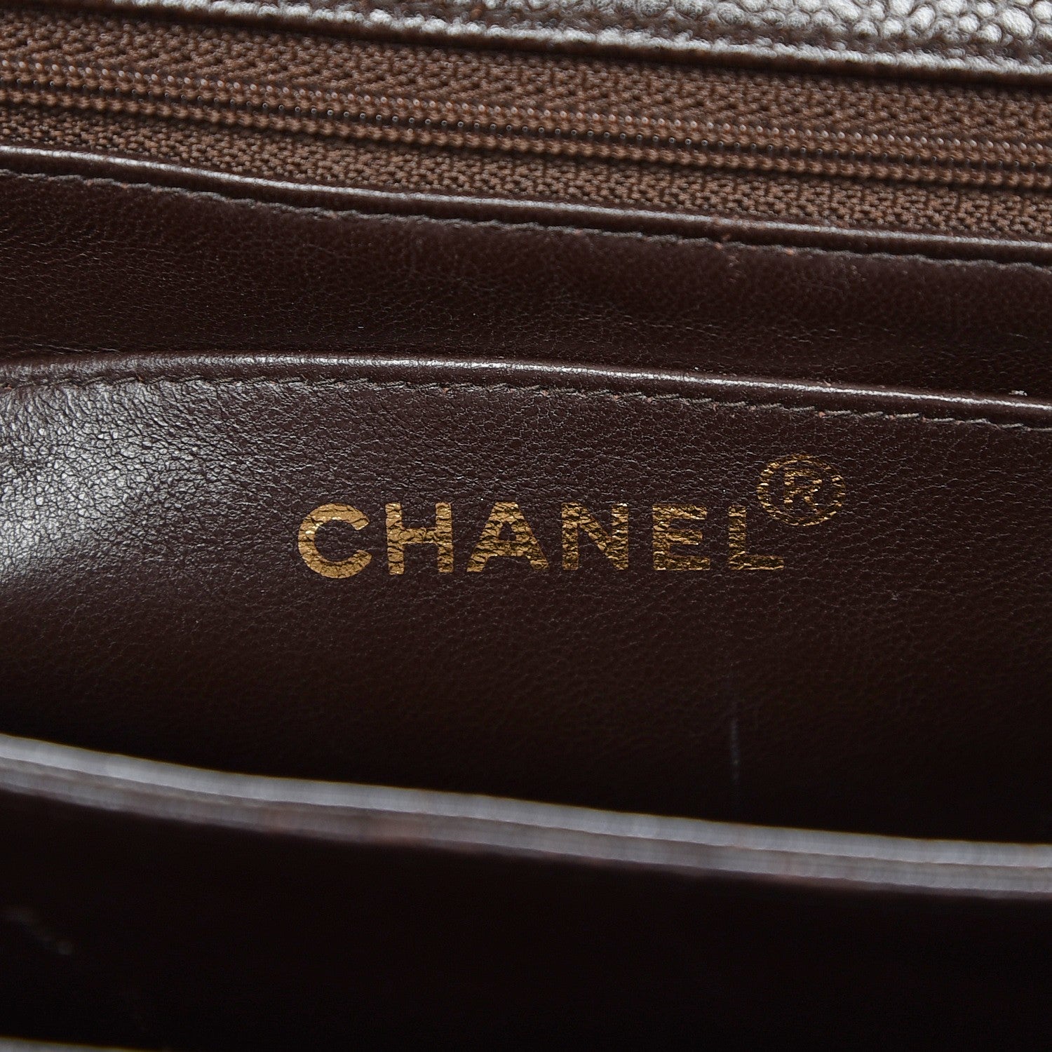 Chanel Caviar Quilted Flap Shoulder Bag Dark Brown 6 of 10