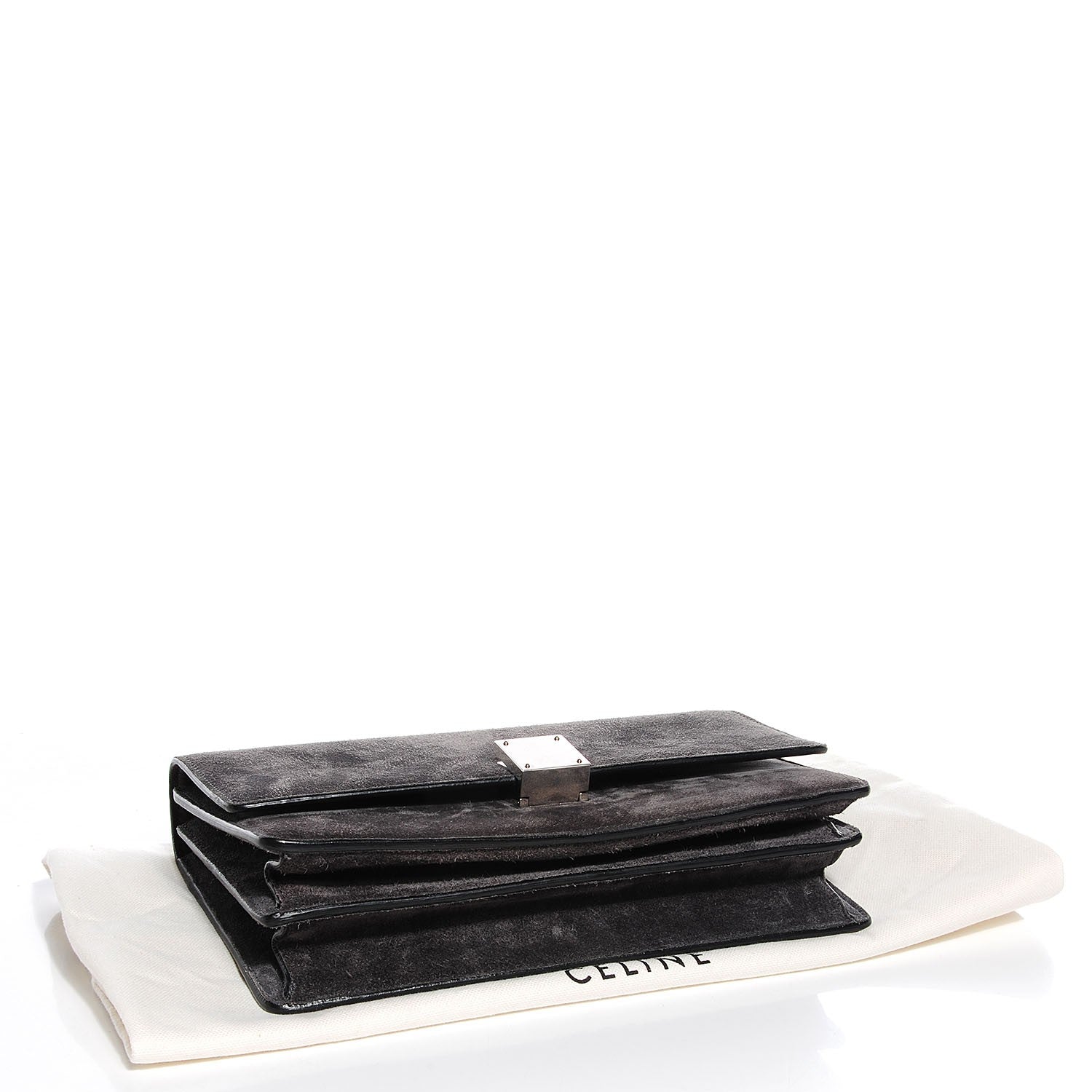 Celine Suede Small Case Bag Gray 4 of 7