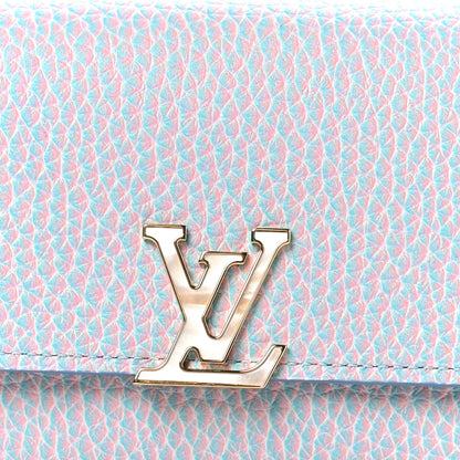 Louis Vuitton Taurillon Stardust Capucines Compact Wallet Lilas 8 of 8