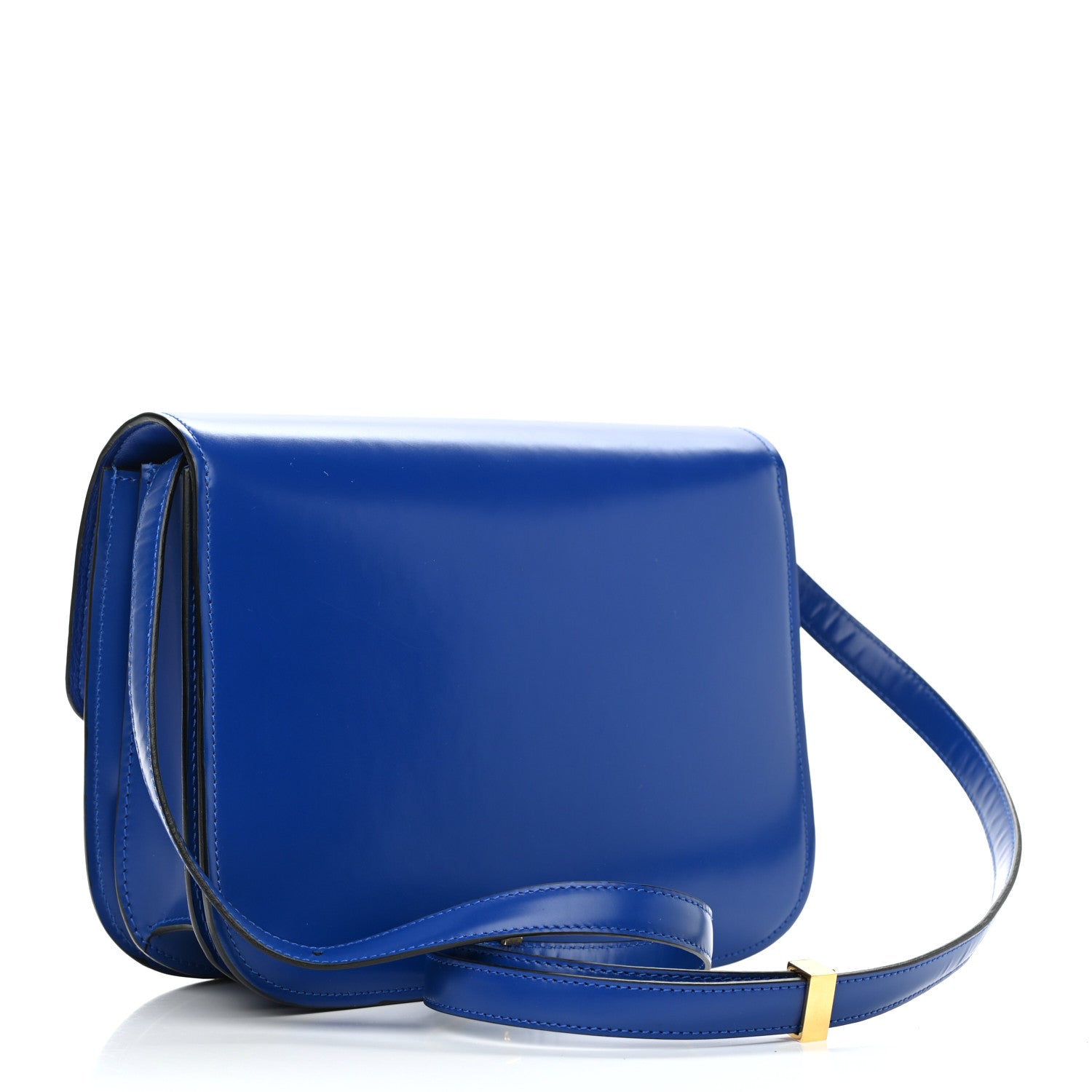 Celine Smooth Calfskin Medium Classic Box Flap Bag Royal Blue 3 of 11
