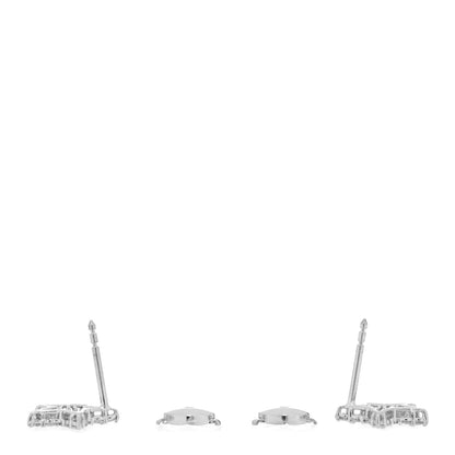 Tiffany Platinum Diamond Star Earrings 3 of 4