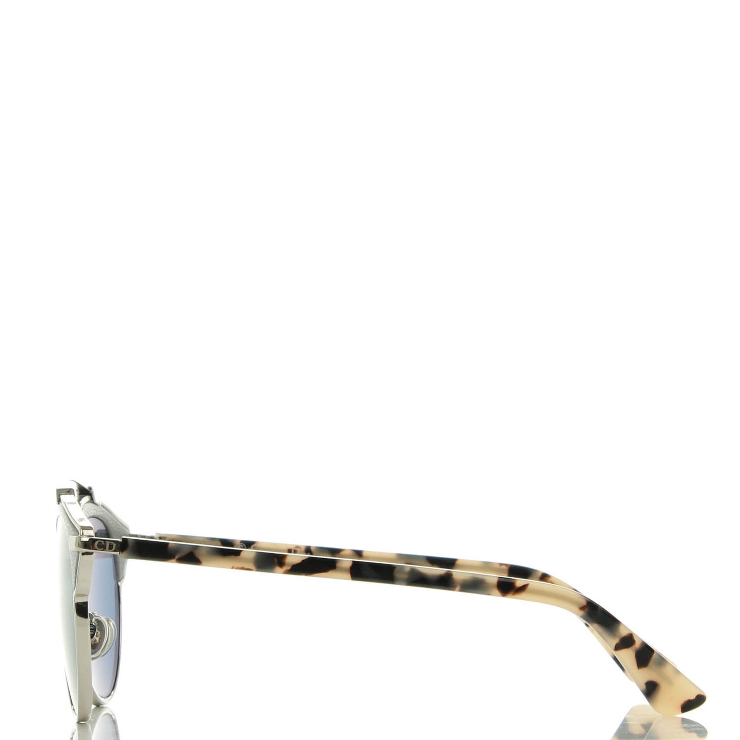 Leather Trim So Real Sunglasses Grey